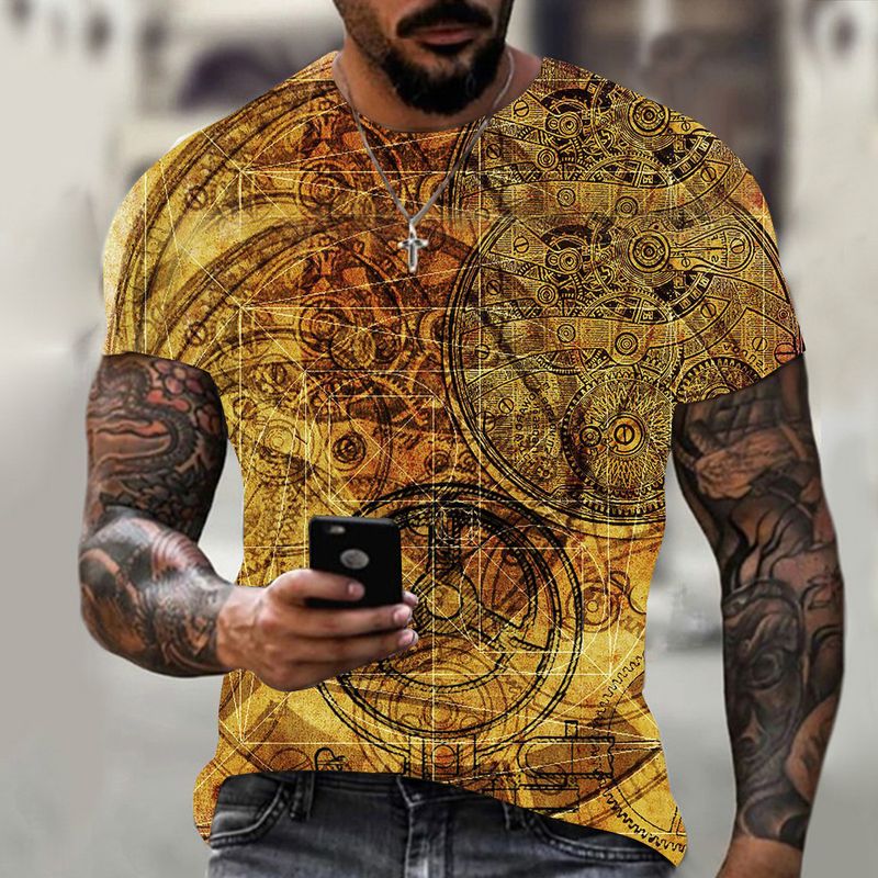 Nuova maglietta 3D da uomo Spade Ace, casual, stile streetwear, a maniche corte_voghion.com
