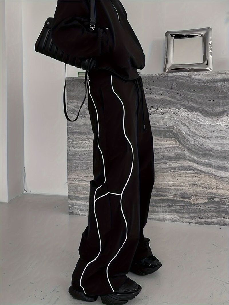 Premium Products 2024 Men's New Loose Casual Pants, Fashionable Versatile With Falling Feel, Wide Legs And Floor Dragging Pants_voghion.com