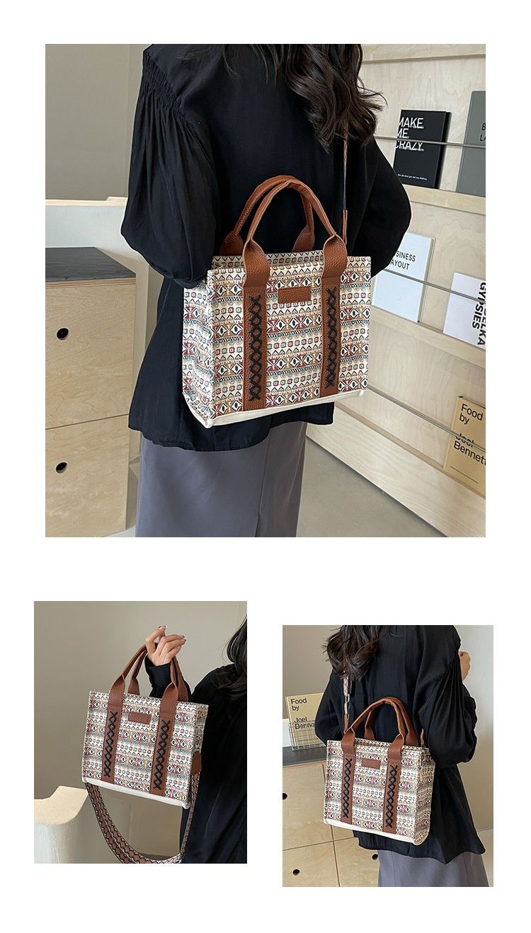 Damen Tote Schultertasche Bohemian Aztec Handtasche_voghion.com