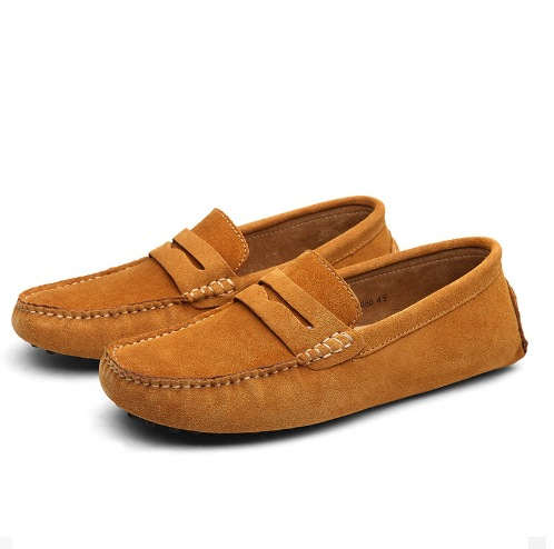 Derby décontracté en daim et cuir verni pour hommes, chaussures confortables de fête d'affaires à bout carré_voghion.com