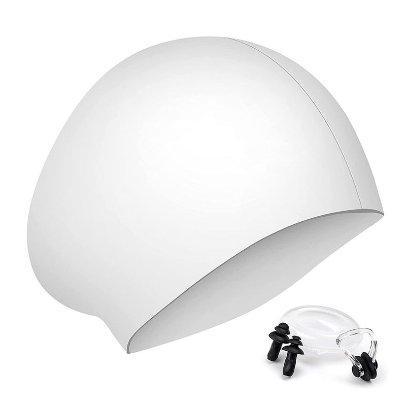 Women's Swimming Cap Waterproof Comfortable Silicone Swimming Cap_voghion.com