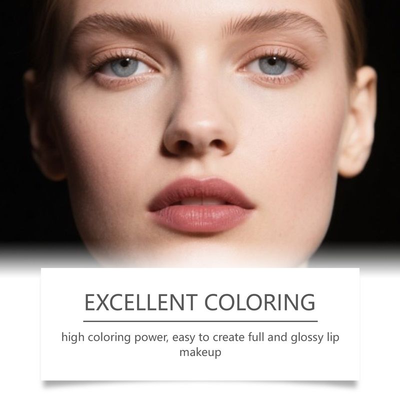 zephoco Metallic Cream Lipstick Nude Pink Moisturizing Coloring Glossy Smooth Lip Plumping Daily Makeup_voghion.com