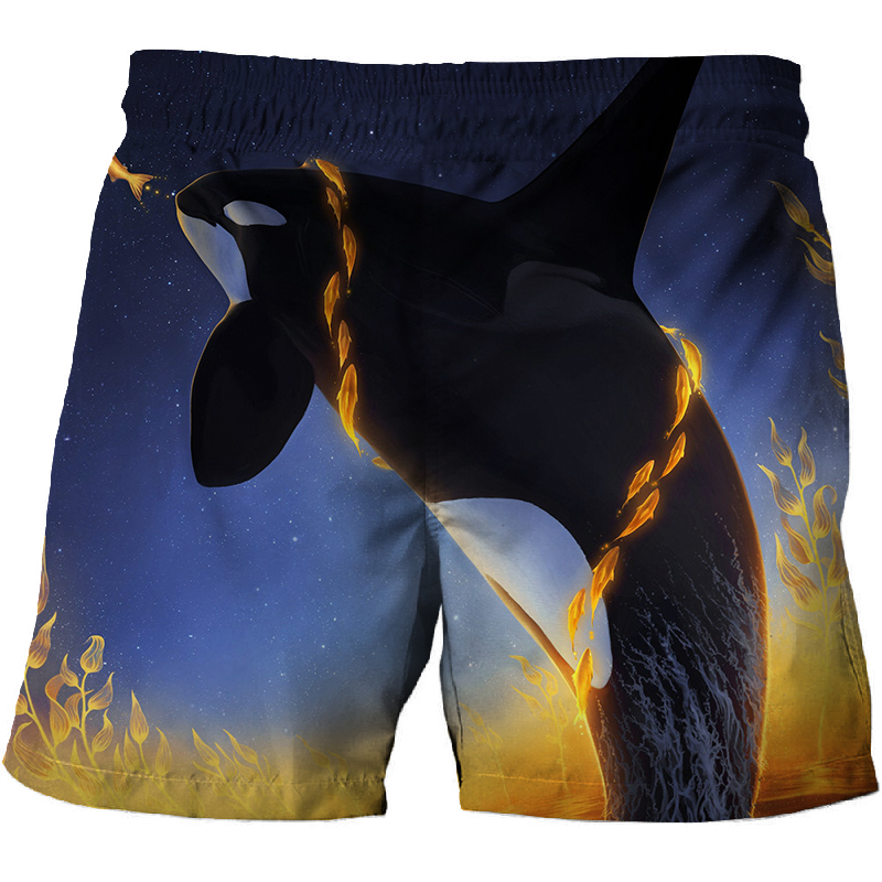 Men's Tropical Fish HD 3D Printed Swimming Trunks Shorts Hip Hop Summer Baggy Pool Shorts Beach Shorts_voghion.com