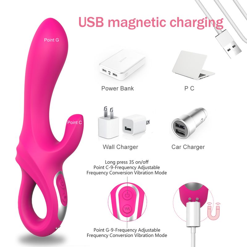 S-HANDE Rabbit Silicon Sex G Sopt Pussy Av Vibratore per adulti con bacchetta vibratore per clitoride femminile Giocattoli sessuali vibratore per donne_voghion.com