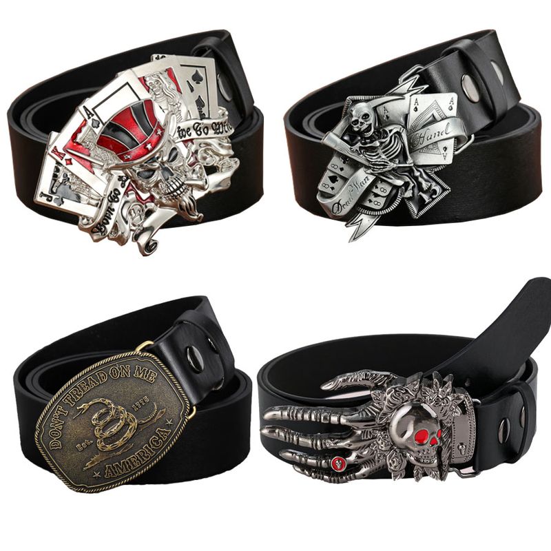 HOT Gothic Punk Leder Y2k Gürtel Für Männer Frauen Metall Schnalle Taille Strap Designer Weibliche Jeans Hosen Dekorative Bund_voghion.com