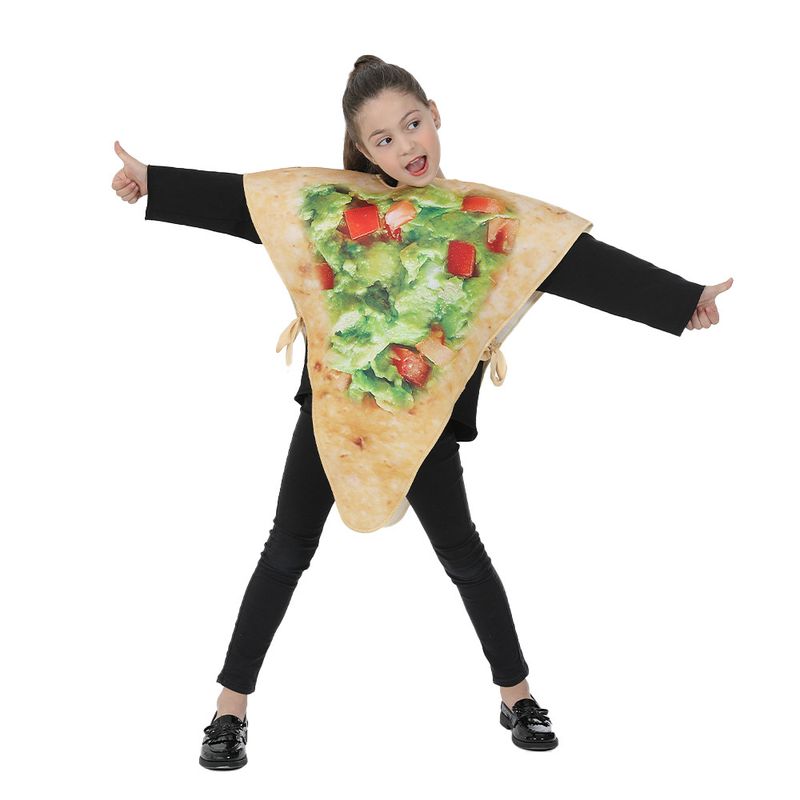 Halloween Food Composite Sponge Vegetable Salad Performance Pizza Children's Cosplay Clothing_voghion.com