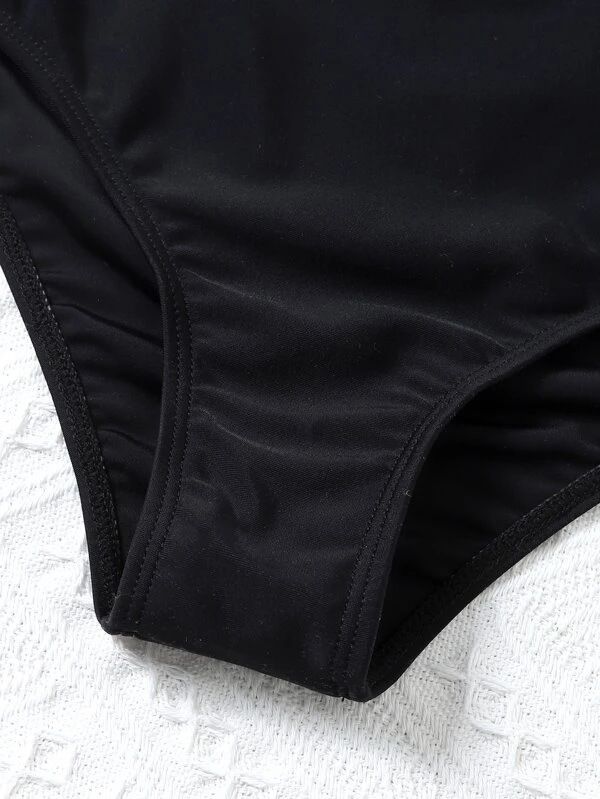 Maillot de bain fendu pour femme Bikini taille haute imprimé Maillot de bain à volants Bikini_voghion.com