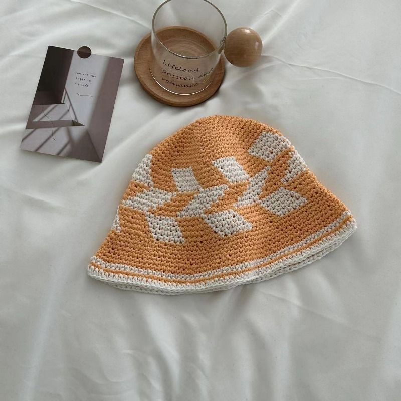 Mode Ins Haruku Stijl Contrasterende Kleur Gebreide Emmerhoeden voor Mannen Lente en Herfst Straatmode Retro Pullover Dames_voghion.com