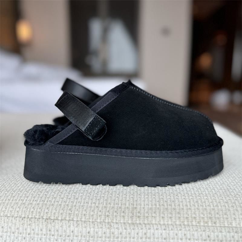 Designer Tasman Boots Womens Platform Booties Winter Slippers Snow Boot Mens Shoes Classic Ultra Mini Ankle Boots Black Chestnut Sand Warm Bowtie_voghion.com