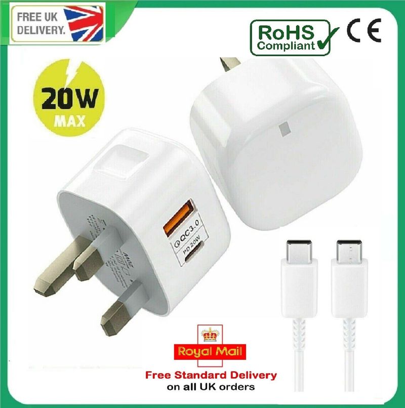 Für Samsung Tab A7, A8, A9 / A9+ Plus 2023 Schnellladekabel Netzstecker PD 20W_voghion.com