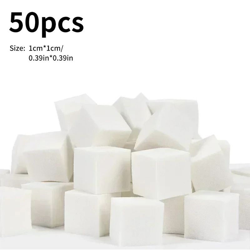 Setler ve Kitler Sünger 1 cm Mini Tofu Blok Tırnak Sanatı Degrade Sünger Pat Yapıştırıcı Özel Leke Allık Küçük Kare Çizik Kalem_voghion.com
