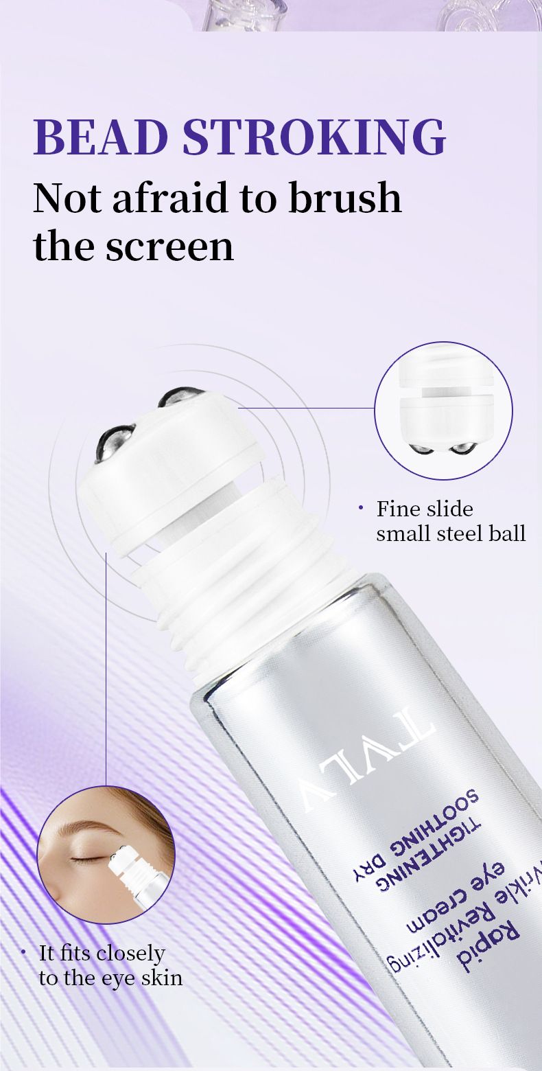 TVLV Roller Anti Wrinkle Smooth Eye Cream 20g Moisturizing And Hydrating To Reduce Fine Lines And Massage Eye Essence Cream_voghion.com