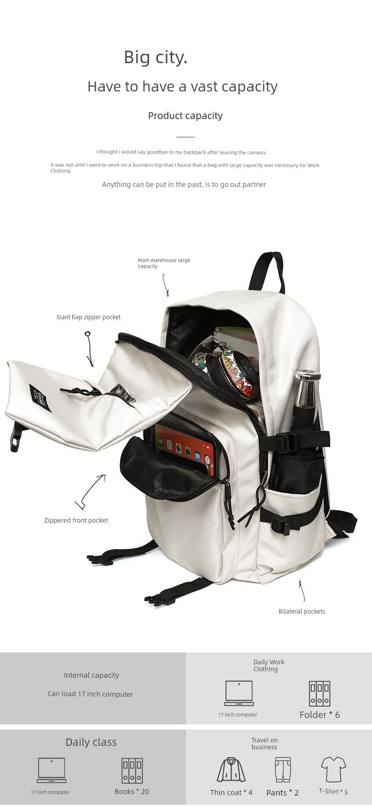 Women's Large Capacity Travel Backpack Outdoor Tourist Mountaineering Computer Bag Early High School And College Student_voghion.com