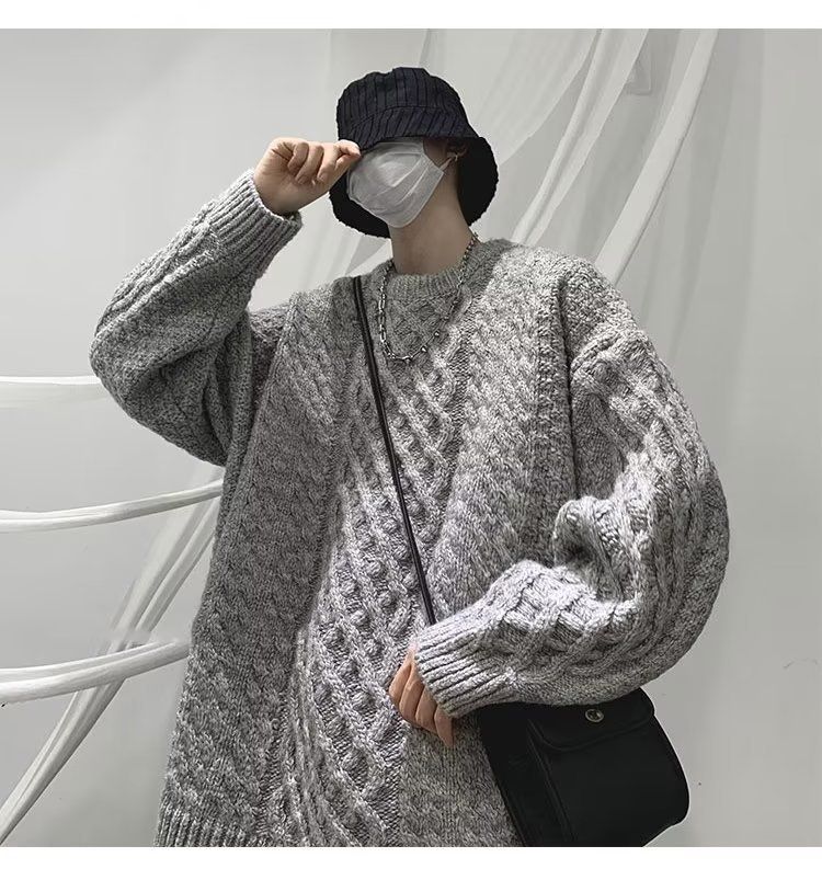 Herbst dicke Fried Dough Twists Pullover für Männer und Frauen 2023 neue Winter Premium japanische Vintage WM Bottomed_voghion.com