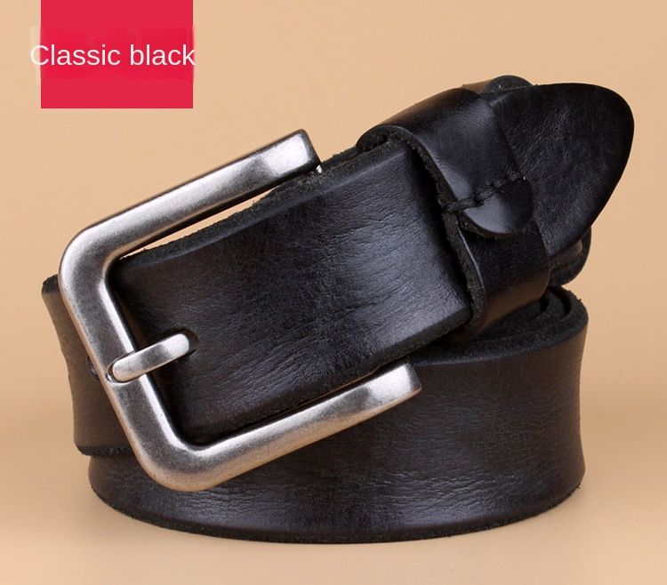 HOT High Quality Belt Men's Genuine Top Layer Pure Leather Pin Buckle Jeans Fashion Belts for Men Designer Brand_voghion.com