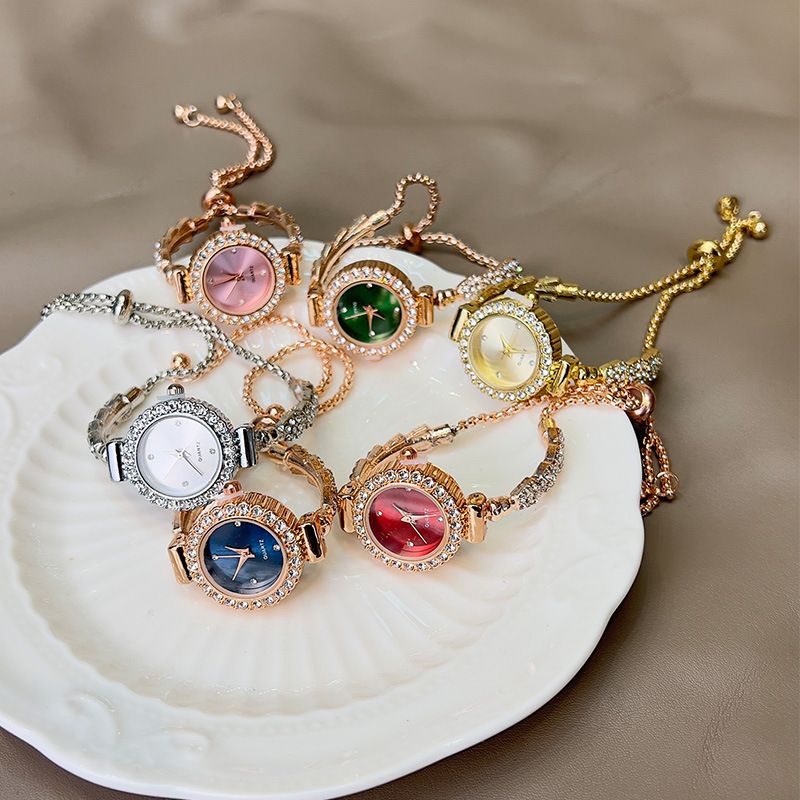 Bracelet Set Ladies Quartz Fashion Alloy Drill Snake Shape Watch_voghion.com
