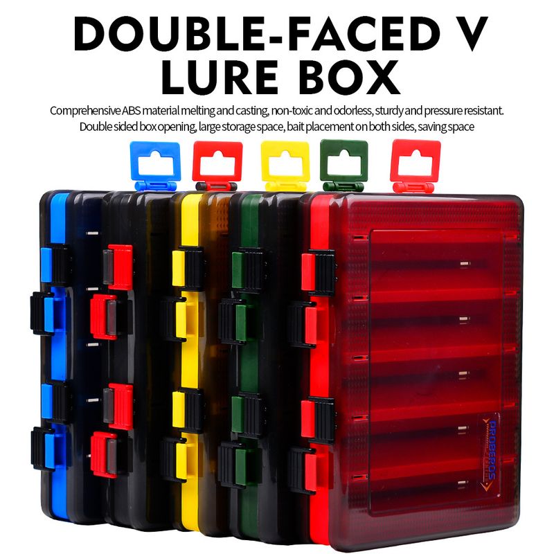 Double-Sided Multi-Function Wood Shrimp Storage Portable Fishing Gear Accessories Plastic Box For Lure Bait_voghion.com