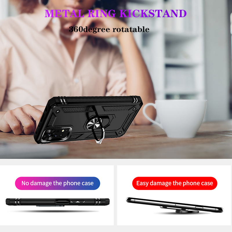 HUIKAI-Hülle für Xiaomi Redmi Note 11 11S 11T 10 5G Poco X4 X3 M4 Pro Max Grade Drop Kickstand Stoßfester Halter Metall Ri_voghion.com