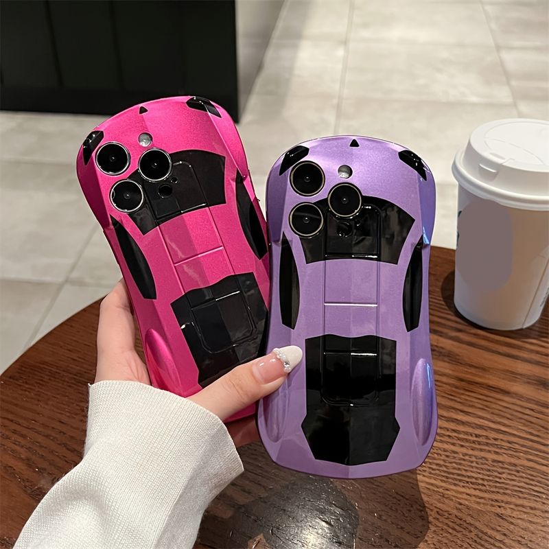 Funda de teléfono de TPU suave con diseño de coche deportivo 3D: funda protectora, elegante y a prueba de golpes, compatible con iPhone 15, 14, 13, 12, 11 Pro Max_voghion.com