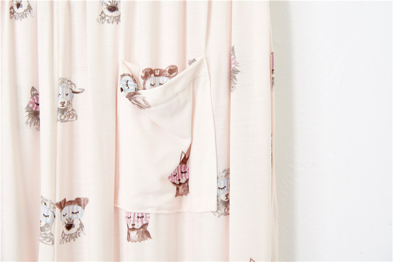 Damenbekleidung Sommer Modal Damen Pyjamas Weibliche Japanische Cartoon Niedlich Weiche Lose Kurzarm Hosen Hause Kleidung Set_voghion.com