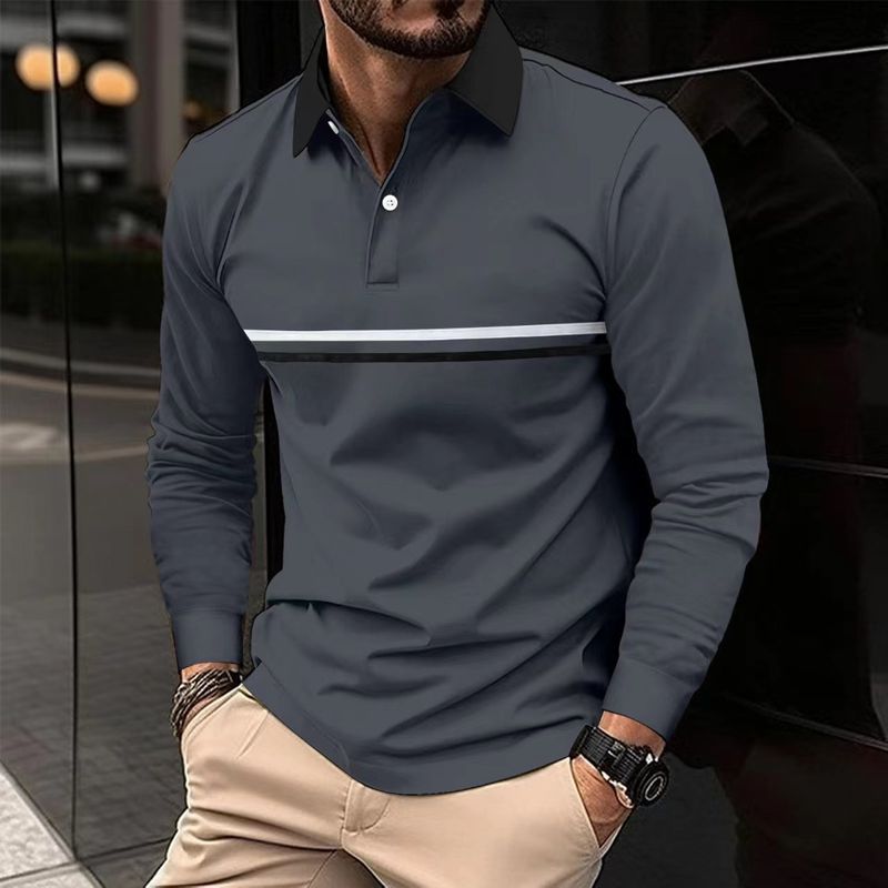 Ironclad GentIronclad Gent 2024 Spring And Autumn Quick-Dry Button Long Sleeve Men's Casual Polo Shirt_voghion.com