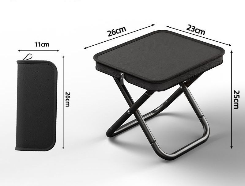 Portable Ultra-light Travel Handbag Small Bench Fishing Stool Camping Chair Handbag Folding Stool Folding Small Stool_voghion.com
