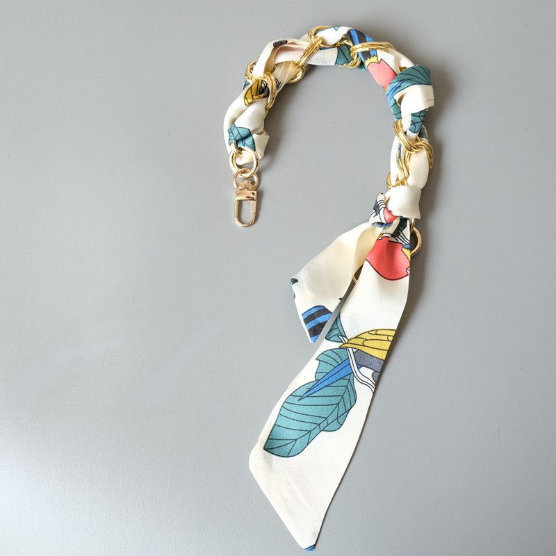 Fashion Socialite Style Versatile Silk Scarf Spring Summer Handbag Strap Bag Accessories Handheld Short Chain_voghion.com