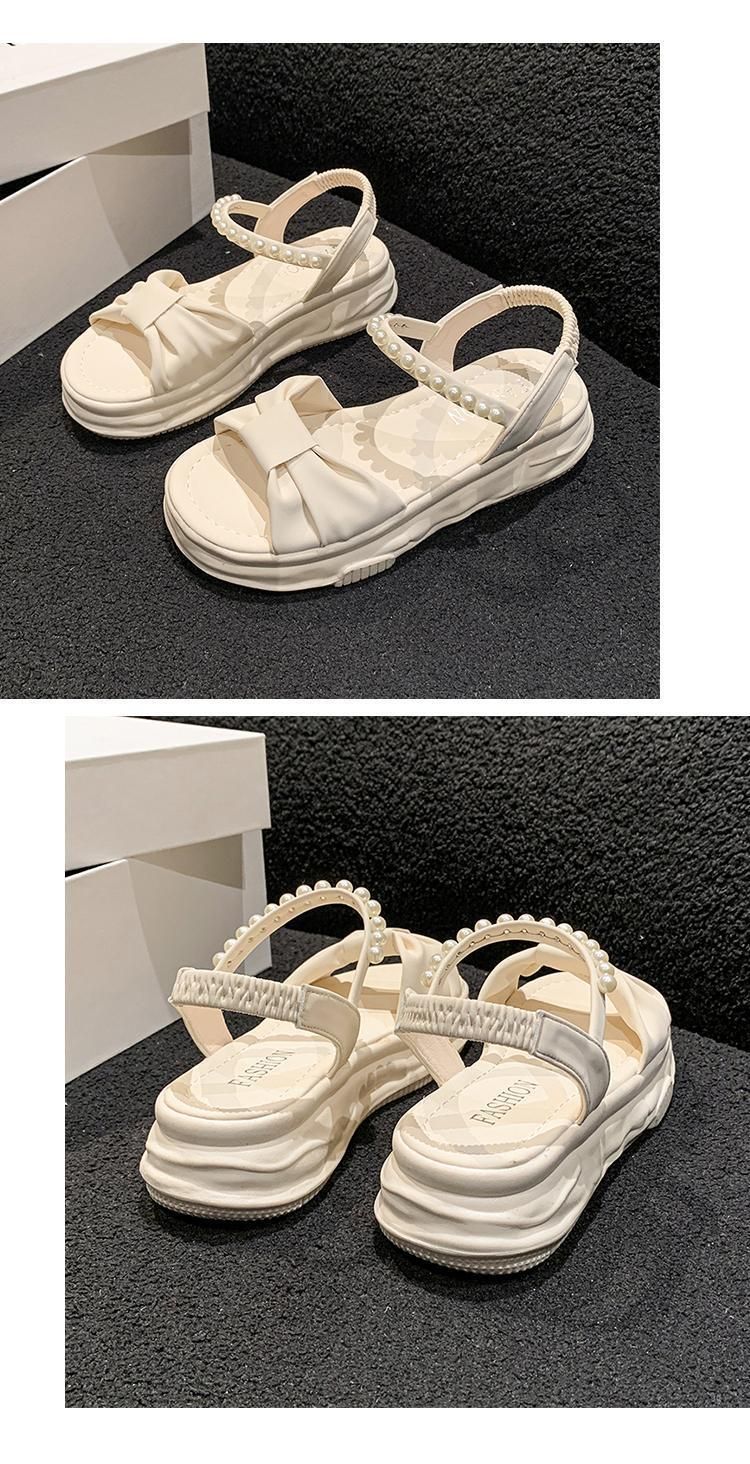 Sandalen Damen 2025 Sommer Neue Weiche Sohlen Vielseitige Römische Damenschuhe Für Kleine Mädchen Fee Stil Mode Sandalen_voghion.com