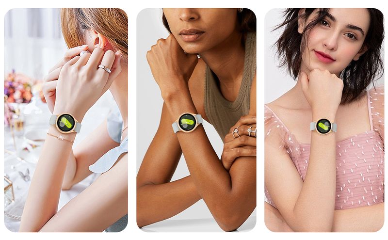 Bling ovitek za Samsung Galaxy Watch 4 5 6 7 40 mm 44 mm zaščitni ovitek sijoč diamantno trd obrazni odbijač brez steklenih dodatkov_voghion.com