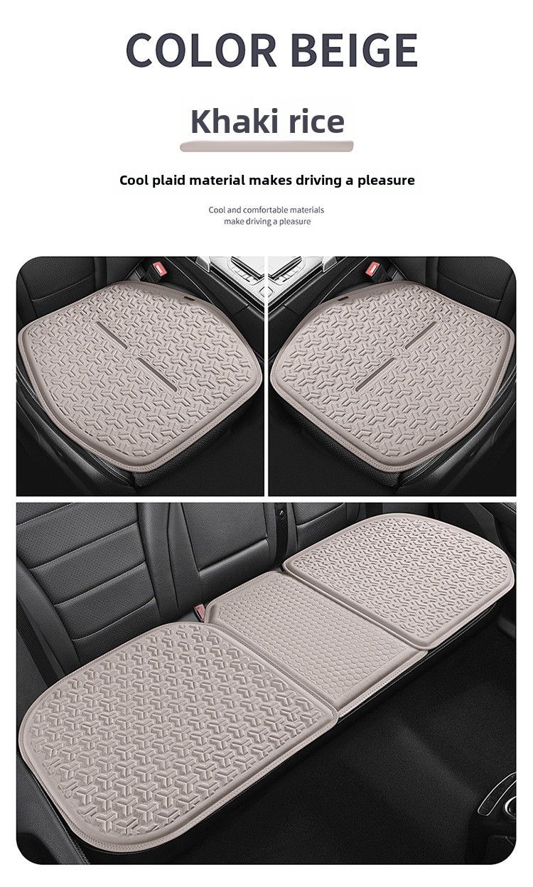 Coussin de voiture quatre saisons universel été trois pièces coussin de refroidissement en soie glacée coussin de siège en gel coussin de refroidissement en nid d'abeille pour bureau_voghion.com