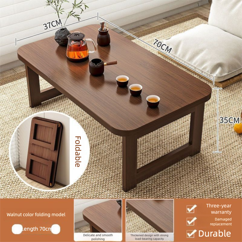 Foldable Tea Home Use, Small Living Room Space-Saving Low Dining Table, Modern Minimalist Bedside Table For Bedroom_voghion.com
