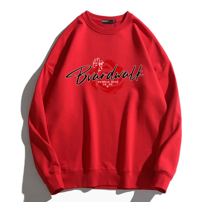 Maglietta con cappuccio a maniche lunghe e girocollo di Ross Bvardwalk, sport da basket, unisex, abbigliamento autunnale e invernale largo_voghion.com