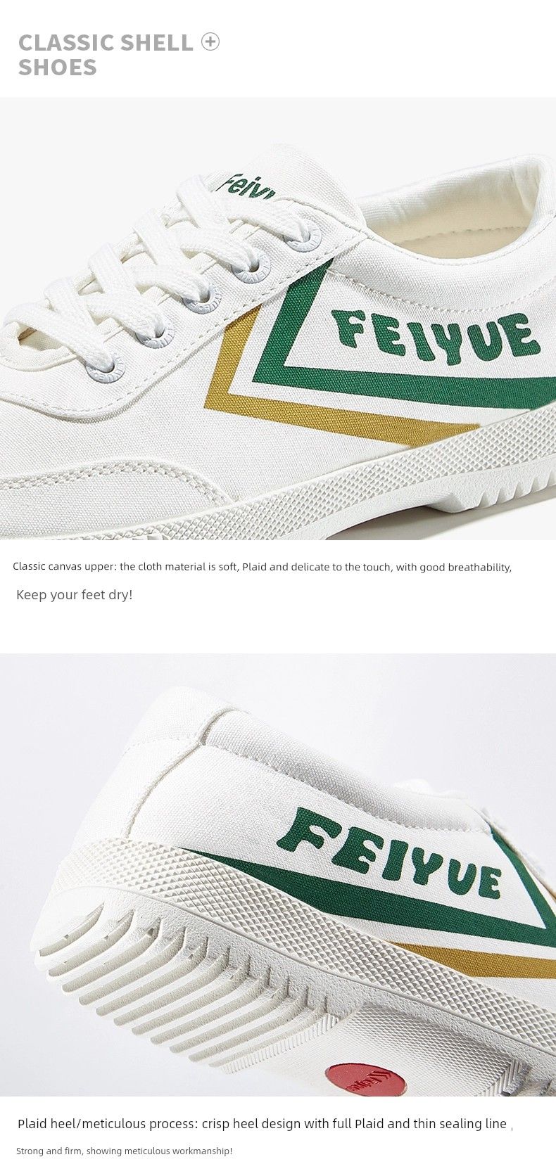 Feiyue Classic Canvas Herren Sneaker Damen Neue koreanische Stil Low Top Sneakers Weiße Schuhe 8108_voghion.com