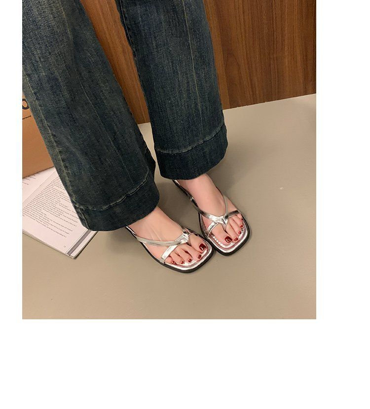 Flache Flip-Flops für Damen – Modische Sommer-Sandalen mit schlankmachendem Design, vielseitige, lässige Zehentrenner für den Außenbereich_voghion.com