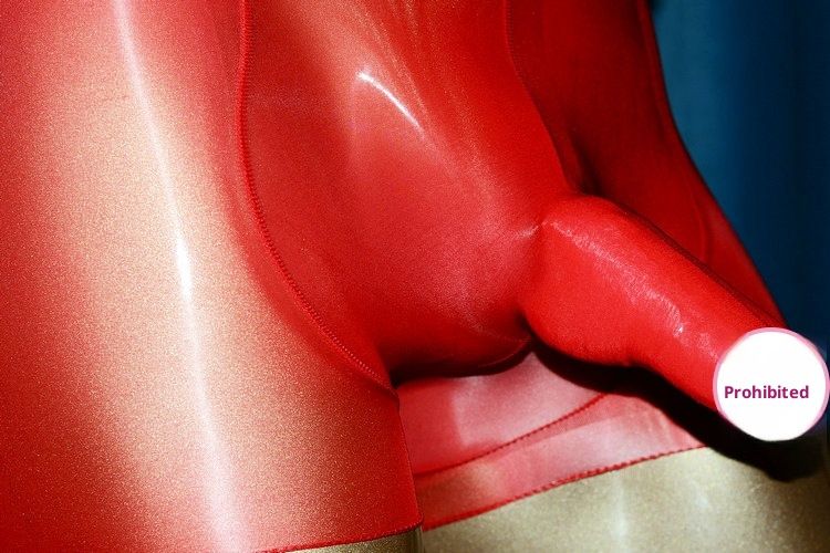 LuvBox Qinghe Intimo da uomo a forma di U, calze lucide, pantaloncini, set JJ trasparente ultra sottile, boxer separati_voghion.com