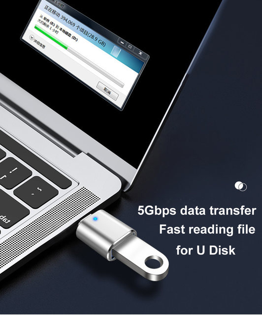 VYOPBC LED USB 3.0 v adapter tipa C OTG v USB C USB-A v mikro USB tip-C ženski priključek za adapterje Samsung Xiaomi POCO_voghion.com
