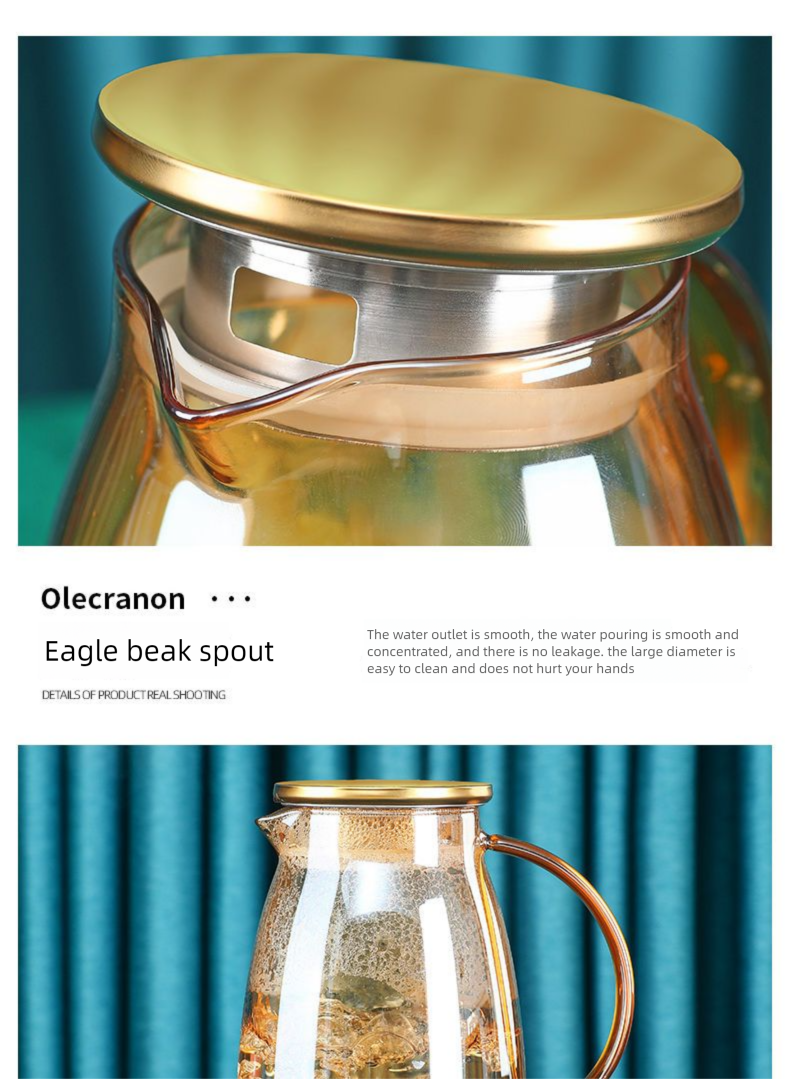 Nordic Light Luxury Glass Home Living Room Coffee Table Modern With Handle Drinking Cup Water Set High Aesthetic_voghion.com