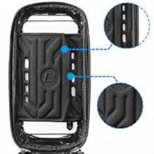 ROCKBROS Sacoche de cadre de vélo Sacoche de vélo Sacoche pour téléphone portable 6,8'' Hydrofuge 1,7 L Noir_voghion.com