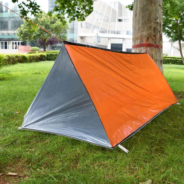 【 14000 People Collection 】 Lightweight Outdoor Camping Travel Emergency Tent, Rain Sun Wind Proof, Moisture-proof, Easy_voghion.com