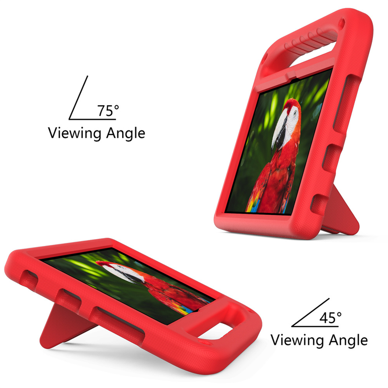Støtsikker EVA håndholdt stativdekselveske for Kindle Fire HD 8 2022 HD8 Plus 2020 8,0 tommer Fire 7 2022 etui Kids Tablet_voghion.com