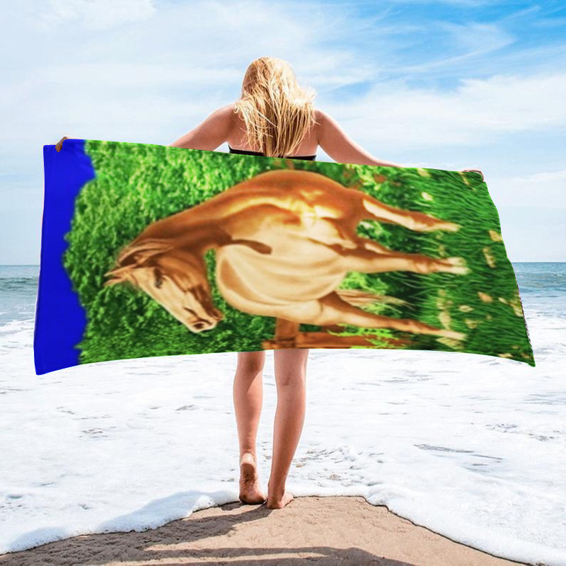 Bedrucktes Surfhandtuch, Strandtuch aus ultrafeinen Fasern, saugfähiges Strandtuch für Erwachsene_voghion.com