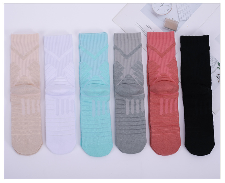 Elite Blue Ball Socks Practical Men's Socks Thickened Ball Socks Non Slip Professional Sports Socks Durable Mid Length Socks Lycra Towel Socks_voghion.com
