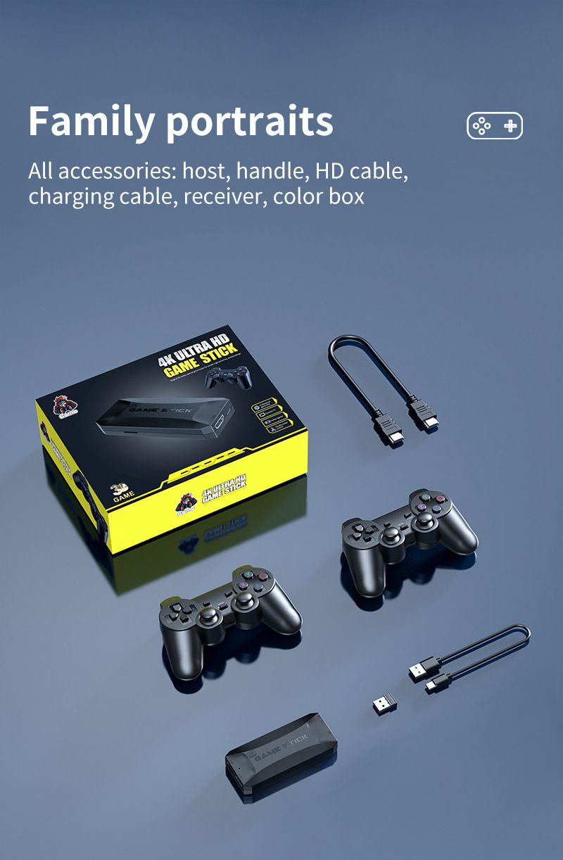 Retro Revolution: Game Stick Ultra HD 4K - Oltre 20.000 giochi classici, prestazioni eSport, caos multigiocatore_voghion.com