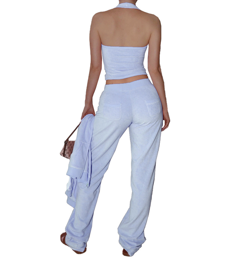 Damenbekleidung International Hot Selling Kleidung Winter Neue doppelseitige Samtweste mit Kapuze dreiteiliges Set_voghion.com