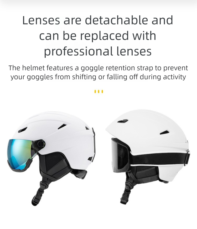 New Ski Helmet Outdoor Sports Unisex Ski Equipment Breathable Warm Anti-fall Security Hat_voghion.com