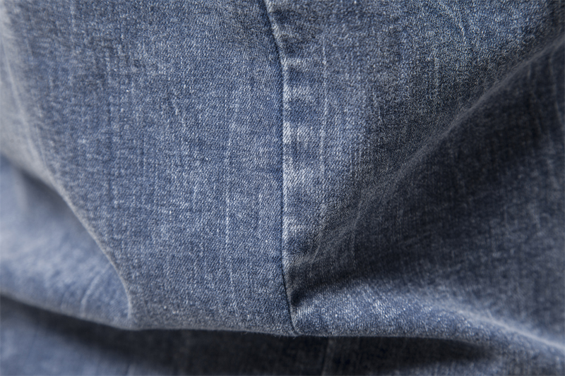 AIOPESON Katoen Denim Dubbele Zak Effen Kleur Casual Mannelijke Cowboy Nieuwe Herfst Slanke Kwaliteit Shirts voor Mannen_voghion.com