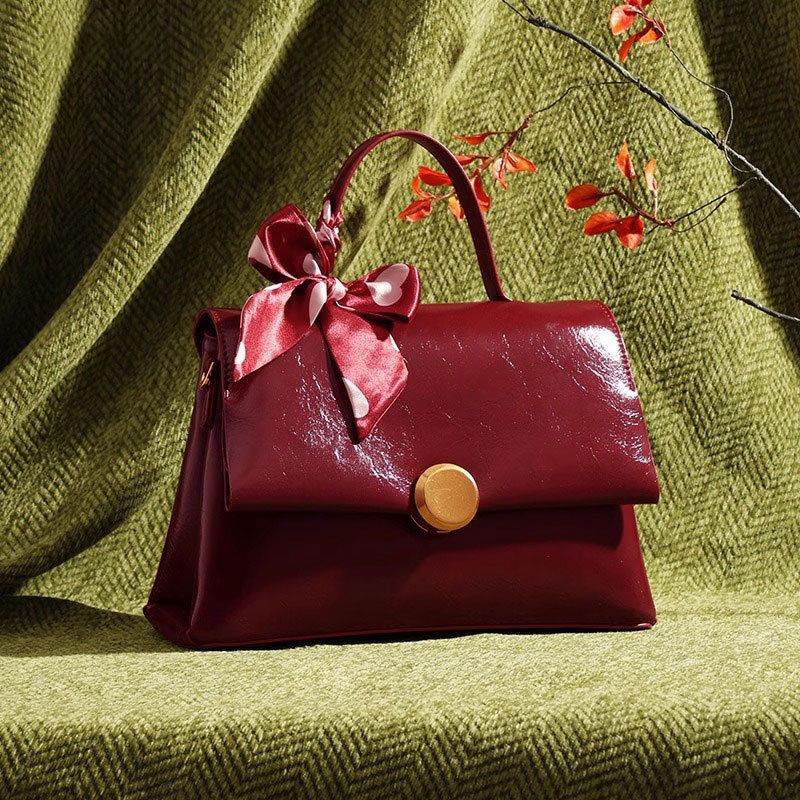 Borsa a tracolla da pendolare di alta qualità, stile da sposa rosso 2025, regalo di Capodanno per donna_voghion.com