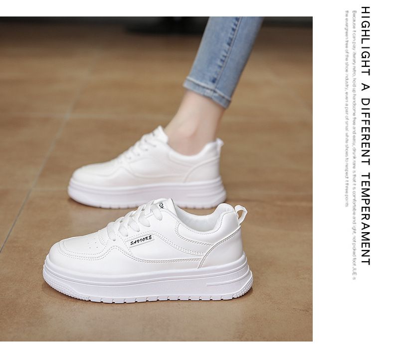 Scarpette bianche per bambini, ragazze, studenti, tempo libero, sport, scarpe da tavola versatili, tiro da strada_voghion.com
