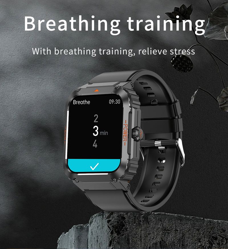 New ECG+HRV Bluetooth Call Smart Watch Heart Rate SpO2 Blood Pressure Monitoring MET Body Composition Test SOS Sports Watch_voghion.com