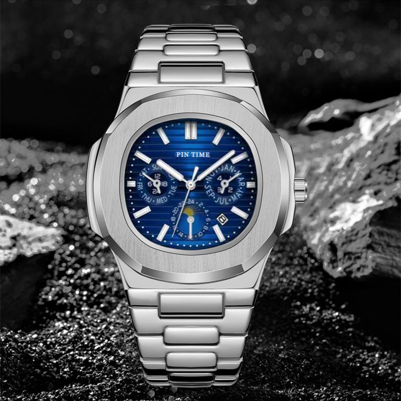 Nuovo orologio da uomo multifunzione, quadrato, piccolo e di alta qualità_voghion.com